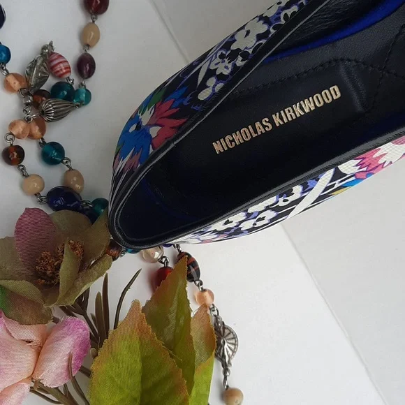 NICHOLAS KIRKWOOD Silk Slip-On Flats - Picture 5 of 11